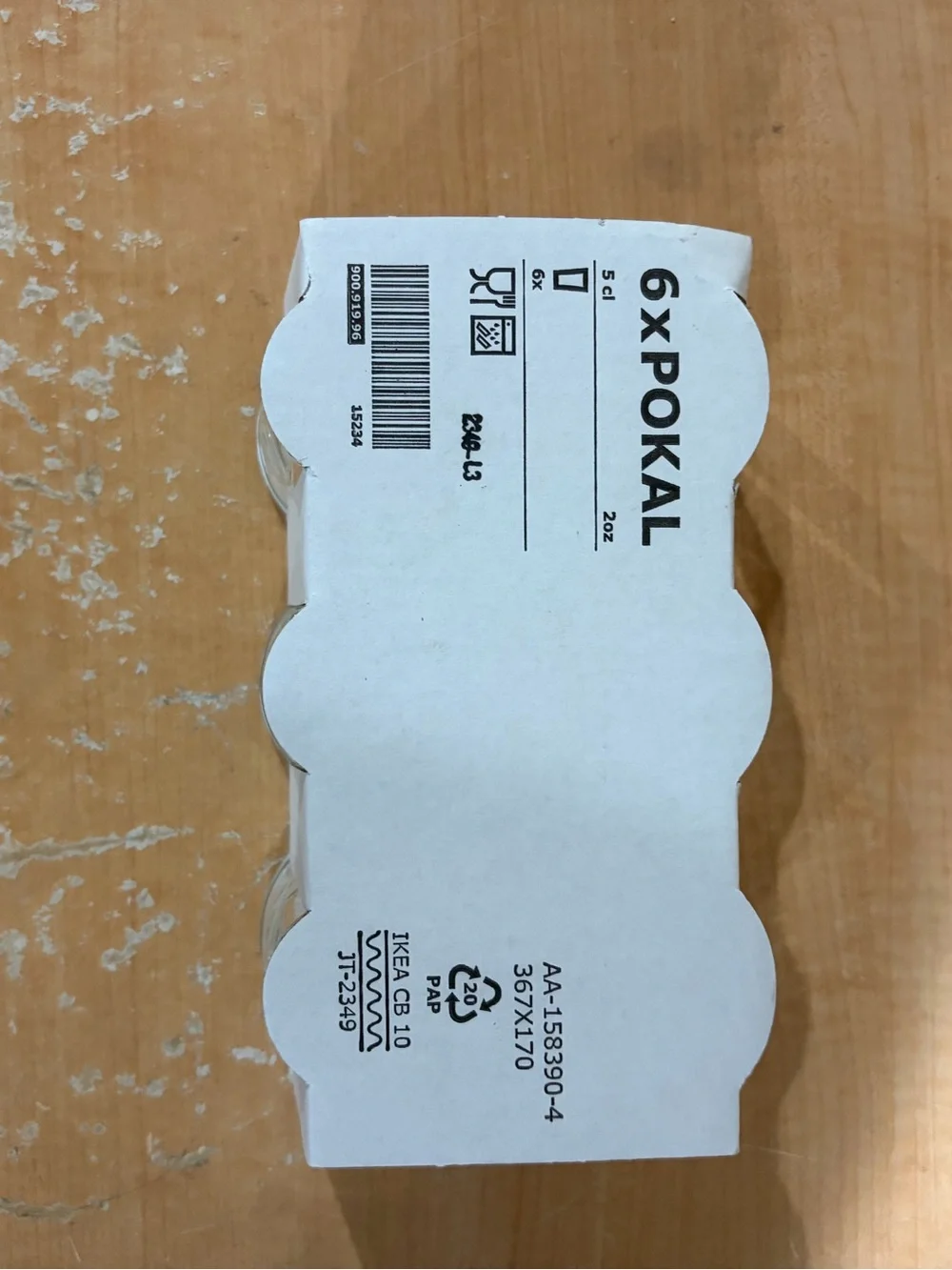 IKEA POKAL Glasses Pack - White Label